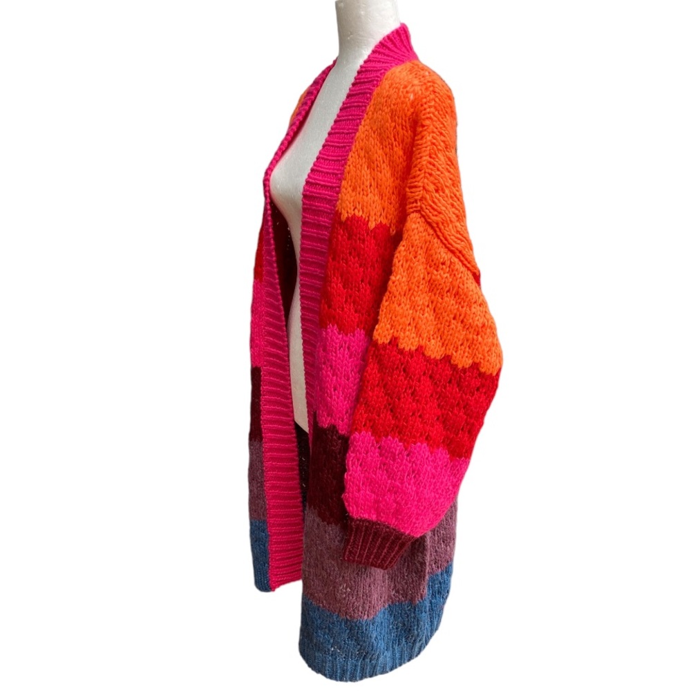 Farm Rio Multi Stripe Cardigan - Picture 8 of 11